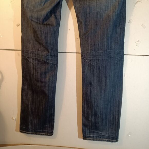 Mek Y2K Mens NEW YORK Denim 100% Cotton Dark Wash Jeans sz 32/34 - Picture 10 of 16